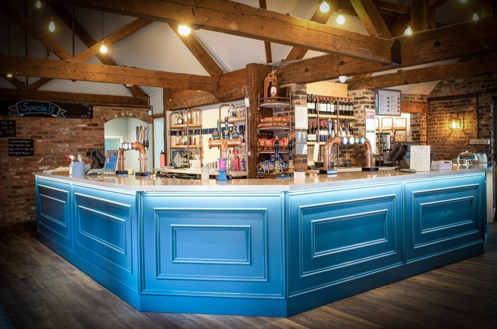 Bar inside the clubhouse serving food in shropshire, perfect for casual dining, drinks after golf, and social events