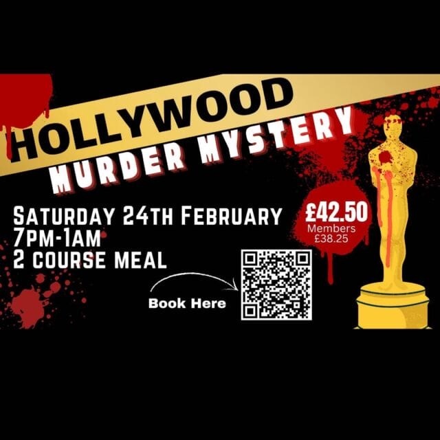 🩸ONE WEEK TO GO!!! 
Have you booked your tickets to our Hollywood Murder Mystery? 

Join us next Saturday for an interactive show for awards night and dress to impress! 
Enjoy a glass of fizz on arrival followed by a two course meal

Find the killer, then bust some killer moves on the dance floor when our resident DJ ends the evening with a disco! 
Book NOW https://www.ibookedonline.com/the-shropshire-golf-centre/event-bookings/hollywood-murder-mystery

#theshropshire #murdermystery #nightout #hollywoodmurdermystery #whodunit #telfordshow